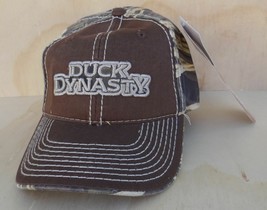 DUCK DYNASTY LOGO BROWN &amp; REALTREE MAX-4  ADJUSTABLE BALL CAP ONE SIZE F... - $6.99