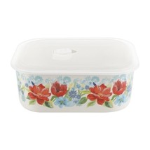 Pioneer Woman ~ Ceramic Food Storage Container ~ Spring Bouquet Pattern ~ Large - £20.92 GBP