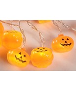 Pumpkin String LED Lights Battery Powered Autumn Decor New - $13.09