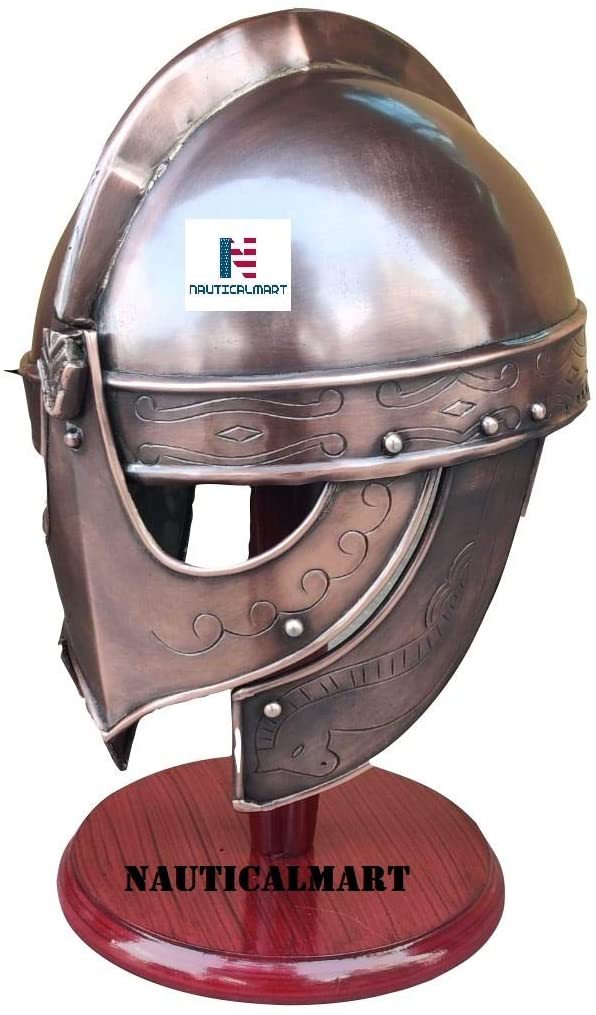 NauticalMart 17th Century VALSGRADE Armor Helmet The Knight Helmets in Copper
