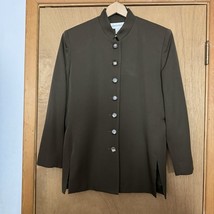 Jones New York Size 12 Wool Jacket Blazer Green Cottagecore Festival Aca... - $536.88 MXN