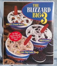 Dairy Queen Promotionnel Fenêtre Autocollant Blizzard Grand 3 dq2 - $60.42