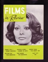 Films In REVIEW-APRIL 1970-WALTER LANTZ-MARTHA Hyer Vf - £21.66 GBP