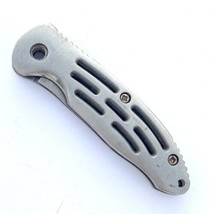 Folding Pocket Knife Metal Handle Only Stainless Steel 3.75” Long - £10.34 GBP