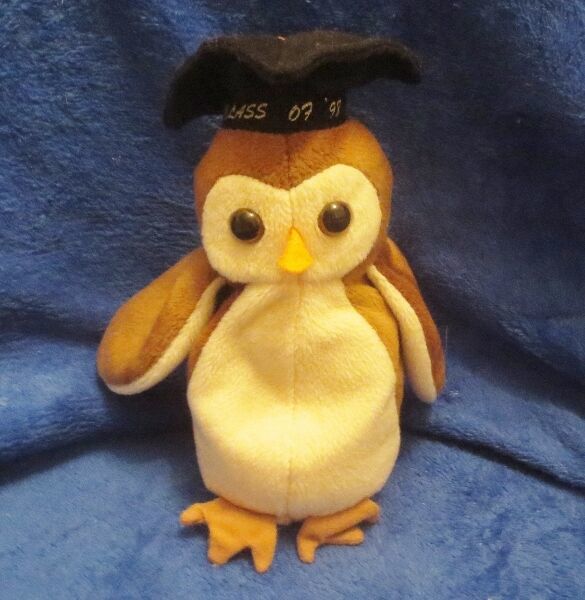 Ty Beanie Baby Wise the Graduation Owl NO TAG - $4.94