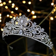 Irconio completo novia tiara corona de cristal chapado boda novia dama de honor joyeria thumb200