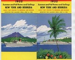 1952 Furness Bermuda Line Brochure Queen of Bermuda and Ocean Monarch - $37.62