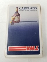 Playing Cards TWA Carolans Irish Cream Liqueur Sealed Vintage - £14.14 GBP