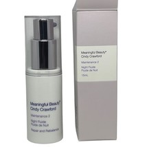 Meaningful Beauty Cindy Crawford Maintenance 2 Night Fluide .5 Oz New Ol... - $296.12 MXN