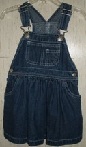 EXCELLENT BABY GIRLS baby GAP BLUE JEAN JUMPER DRESS  SIZE 12 - 18 Months - $21.46