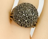 Vintage Sterling Silver Marcasite Dome Ring Size 6 - $56.70