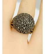 Vintage Sterling Silver Marcasite Dome Ring Size 6 - €37,65 EUR