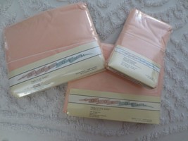 Nos 4-Pc. Signature Polyester/Cotton Color Forum Peach Blush Twin Sheet Set - £19.75 GBP