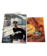 Milwaukee Brewers 2000 Media Guide &amp; Lead Off Yearbook Tickets - $366.39 MXN