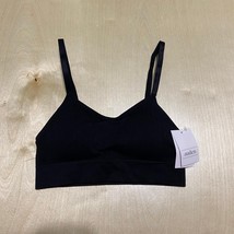 Auden Size XS Seamless Bralette in Black Cute and Comfortable Removable Cups - £10.58 GBP