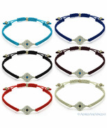 Evil Eye Turkish Nazar Greek Mati Judaica Hamsa Luck Charm Friendship Br... - €15,34 EUR+