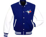 DSHARKS Toronto Blue Jays Blue Wool White Genuine Leather Sleeves Varsit... - $150.00+