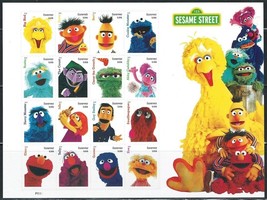 Mint US Sesame Street Pane of 16 - $14.66