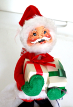 Vintage 1991 Annalee Mobilitee 8&quot; Santa Claus w/Presents &amp; Hang Tag - $12.99