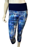 RBX Navy, White, Light Blue Print Athletic Cropped Leggings Size M - €12,18 EUR