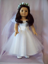 American Girl Clothes-Handmade First Communion Dress for American Girl Doll - £31.96 GBP