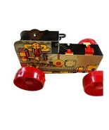 Vintage Tin Wind-Up Toy Car Chassis Robot Style – Works! Red Wheels Japa... - $24.99