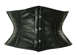 Wasp Waist Shaper Corset MINI Full Steel Bone Spiral Sexy Soft Black - £25.77 GBP+