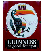 &quot;Guinness is Good For You&quot; Vintage 13 x 10 in Giclee Light CANVAS Advert... - £23.73 GBP