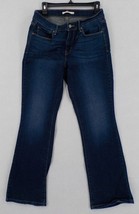 LEVIS 515 JEANS WOMENS SZ 10 DARK BLUE DENIM BOOTCUT MID RISE 5 POCKET P... - $14.99