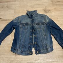 Calvin Klein Jeans Denim Trucker Jacket Collared Blue Women's Sz M Fall ... - $20.79