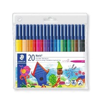 Staedtler 326WP20 Noris Club Fibre Tip Pen in Wallet - 20 Assorted Colours  - $22.00