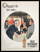 1955 Old Hickory Straight Bourbon Whisky Vintage Print Ad - $264.68 MXN