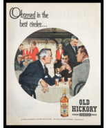 1955 Old Hickory Straight Bourbon Whisky Vintage Print Ad - £11.16 GBP