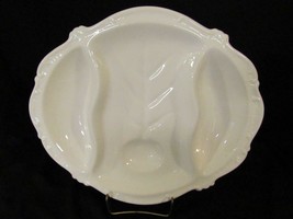 AMM Pottery, Italy - White Turkey Platter, Shaped to hold Large Bird 18&quot;... - $37.99