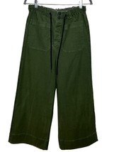 Pilcro Pants Women&#39;s Small Green Wide Leg Bohemian Casual Boho - AC - $30.09