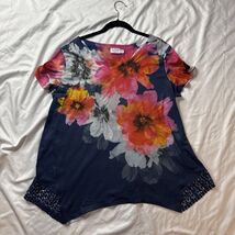 Time and Tru Women&#39;s Sublimation T-Shirt with Short Dolman Sleeves XXL (20) - €6,84 EUR