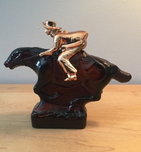 70s Avon Pony Express horse with gold rider cologne bottle (Wild Country) image 2