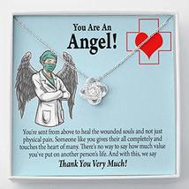 Nurse Gift You are an Angel Nurse Love Knot Necklace Nurse Appreciation Gift Nec - £43.72 GBP
