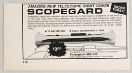 1972 Print Ad Scopegard Telescopic Rifle Sight Cover Made in Pontiac,Illinois - £8.29 GBP