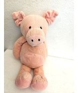 Princess Soft Toys Corduroy Pig Plush Stuffed Animal Peachy Pink 15&quot; - £31.36 GBP