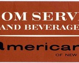 Americana of New York Hotel Room Service Menu 1966 on 7th Avenue New Yor... - $37.58