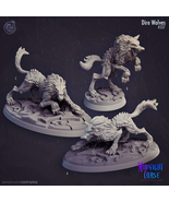 3D Printed Cast n Play Midnight Curse - Dire Wolf 28mm 32mm D&amp;D - $202.28 MXN+