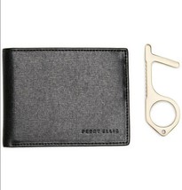 Men&#39;s Saffiano Faux-Leather Bifold Wallet with Multitool  Perry Ellis Portfolio - £30.37 GBP