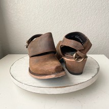 Lane PLAIN JANE Brown Slingback Mule Womens Cowboy Boots 6.5 Western Cow... - $123.75