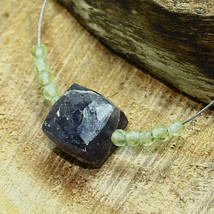 Iolite Faceted Square Cube Peridot bead Briolette Natural Loose Gemstone... - £2.34 GBP