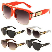 Gazelle B-BOY Oversized Square Aviator Sunglasses Retro Designer Fashion Run Dmc - £7.95 GBP