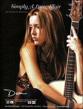 Kim Ferron Dean Exotica Series acoustic guitar advertisement 2000 ad print - £3.30 GBP
