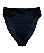 Old Navy Black Ribbed High Rise High Waist Bikini Bottoms Large Beach Sw... - $14.99