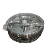Round Appetizer Serving Trays With Lids 5 Vegetable Divided Storage 25 C... - $36.41 CAD