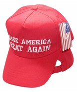 Trump Make America Great Again Red Plain Embroidered Cap Hat (RUF) - $8.06 CAD